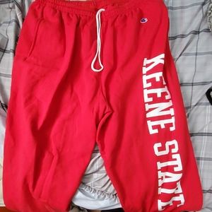 Keene state branded champion sweat pants